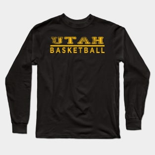 Awesome Basketball Utah Proud Name Vintage Beautiful Team Long Sleeve T-Shirt